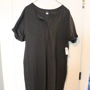 NMT Old Navy Midi Henley Dress